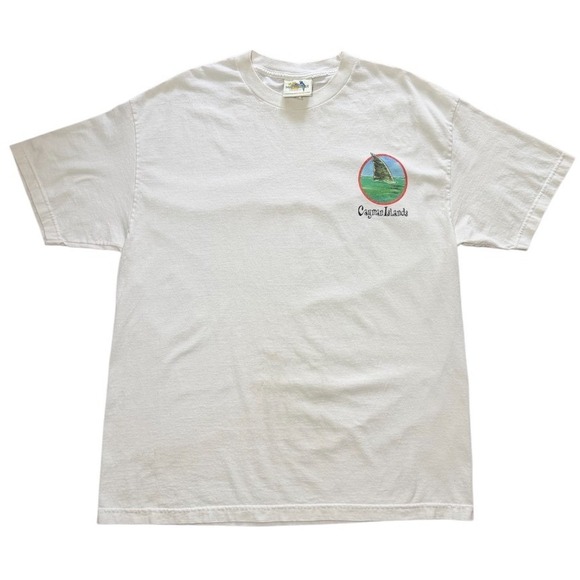 Margaritaville Other - Vintage Y2K Margaritaville Cayman Islands Jimmy Buffet Fish Art Graphic T-shirt